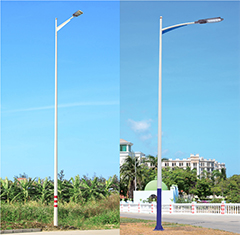 橫單臂道路錐形燈桿