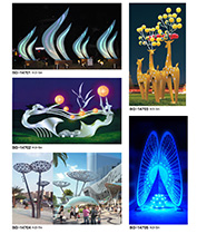 梅花鹿\貝殼珍珠藝術造型景觀燈