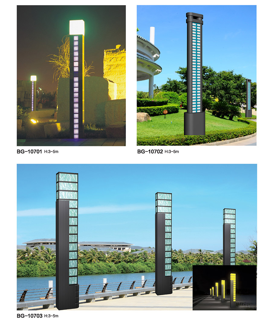 廣場(chǎng)方柱內(nèi)透光LED景觀(guān)燈QDJGD-BG107