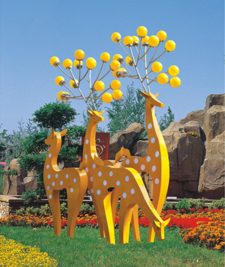 QDJGD-MHL001廣場(chǎng)梅花鹿景觀燈圖片