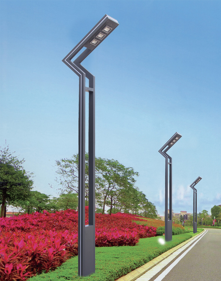 七度照明3米現代簡約鋁型材LED庭院燈圖片