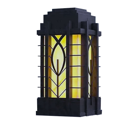 門頭仿云石方形柱頭燈