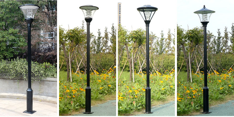 七度照明(QDTYD-011)3米公園大小桿單頭庭院燈更多款式選型圖片