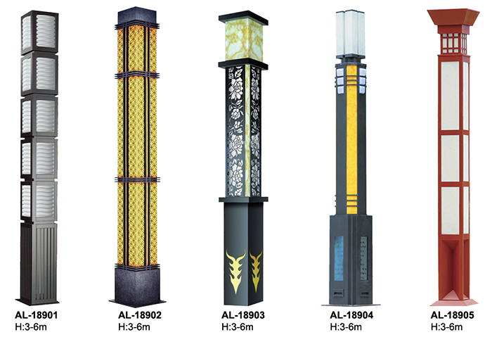 東莞七度照明推薦園林景觀燈柱合理高度3米-5米