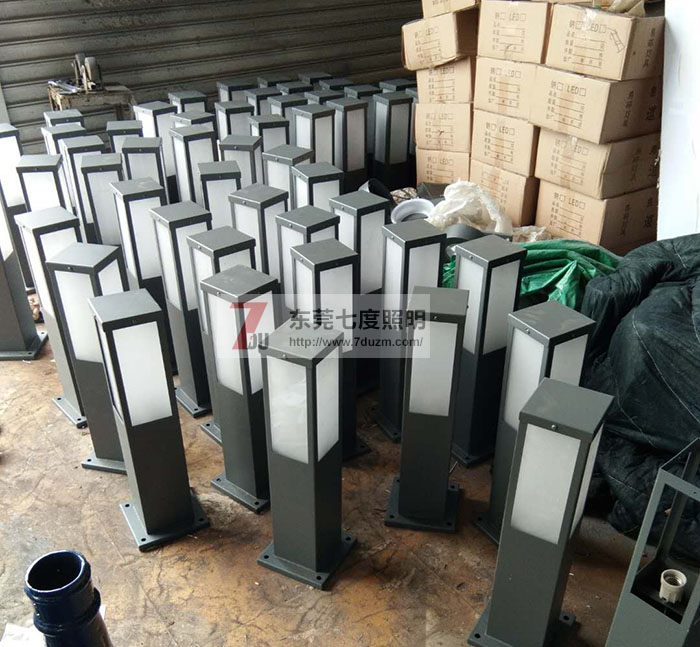 東莞七度照明草坪燈生產成品實拍圖片