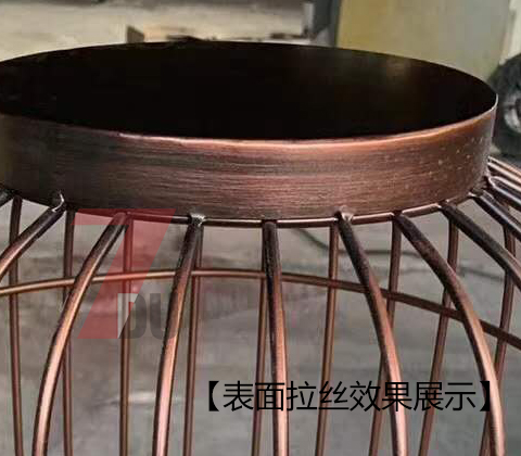 (QDCPD-010)鳥(niǎo)籠鍍銅拉絲不銹鋼草坪燈表面拉絲效果圖片