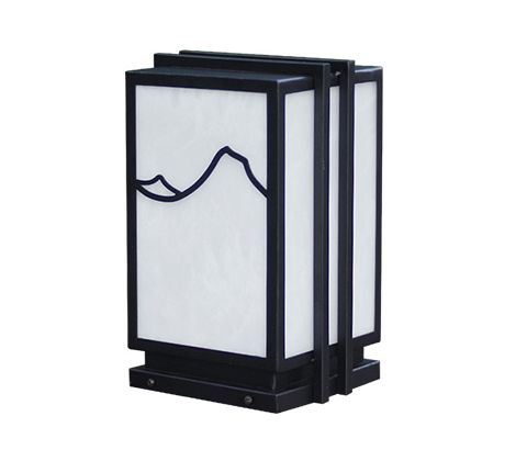 園林矮柱現(xiàn)代方形LED柱頭燈