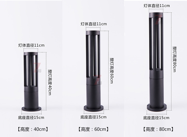 (QDCPD-017)F(xin)ALEDƺ40cm60cm80cmͬ߶Ҏ(gu)ߴʾD