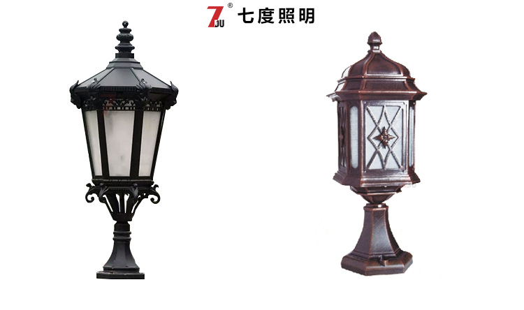 精鑄鋁歐式柱頭燈 別墅歐式柱頭燈廠家定制